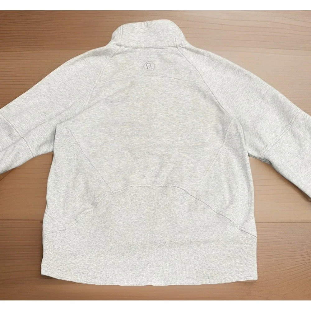 Lululemon Scuba Oversized Funnel Neck Half Zip Long Women's XS/S‎ Gray Fleece